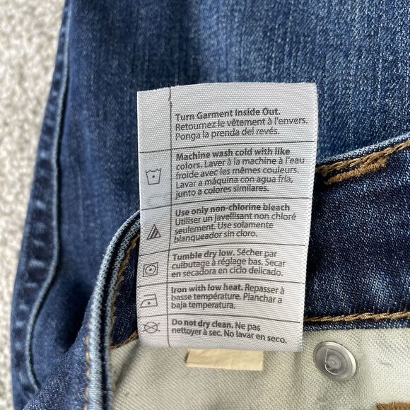 CARHARTT Nyona Women's Slim Fit Denim Jean Bermuda Shorts Stretch Blue Size 2 - Picture 8 of 11